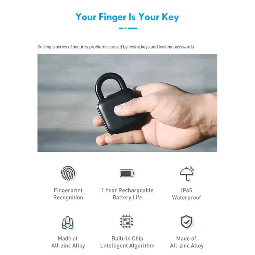 FingerLock -  vingerafdruk slot